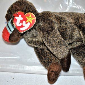 Ty Beanie Baby = Cheeks the Baboon